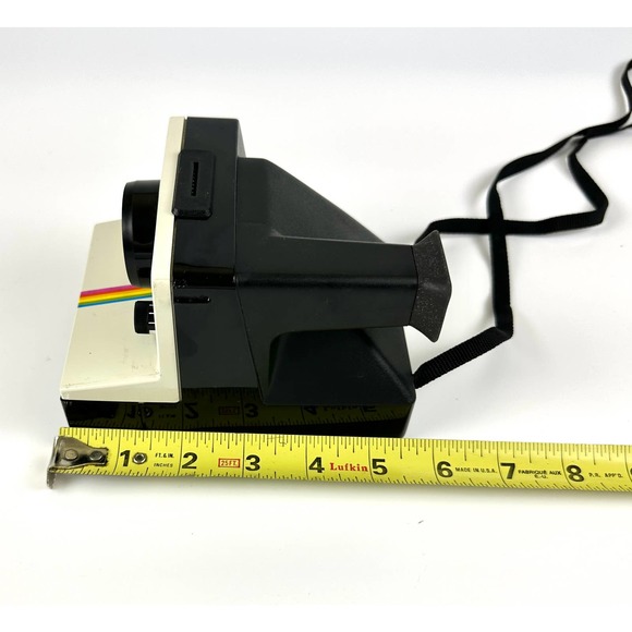 Vintage Polaroid One Step SX-70 Camera And Film White Rainbow Stripe - Picture 12 of 13